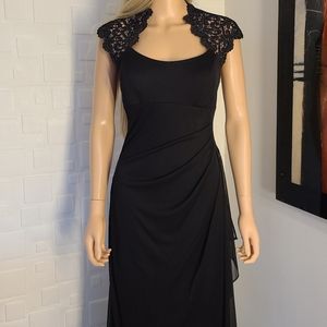 Excess Black Chiffon Gown 8